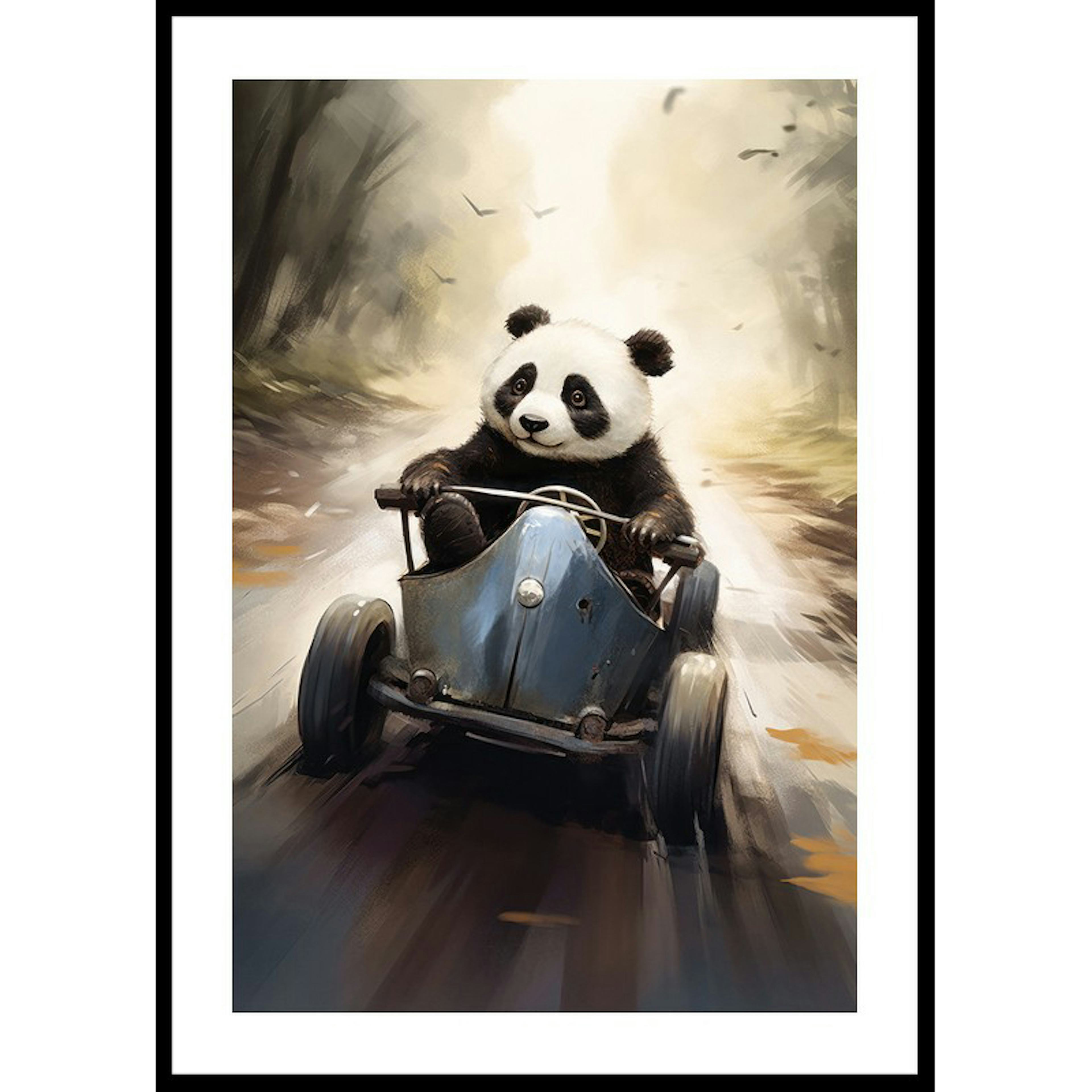 Poster Gallerix Panda Race Driver