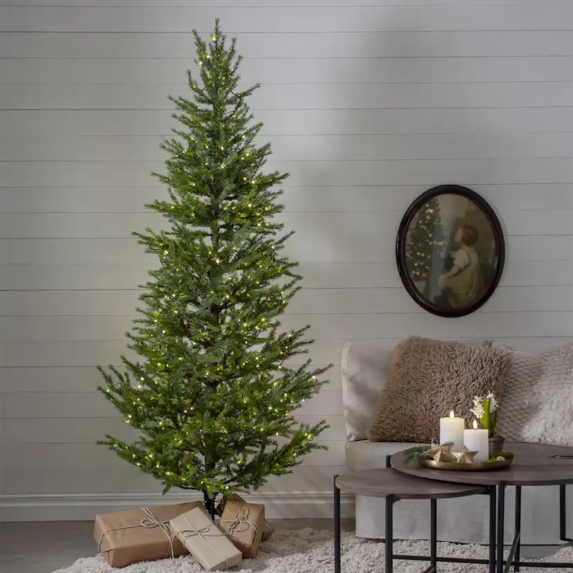 Plastgran Star Trading Malung med LED-belysning 200 cm