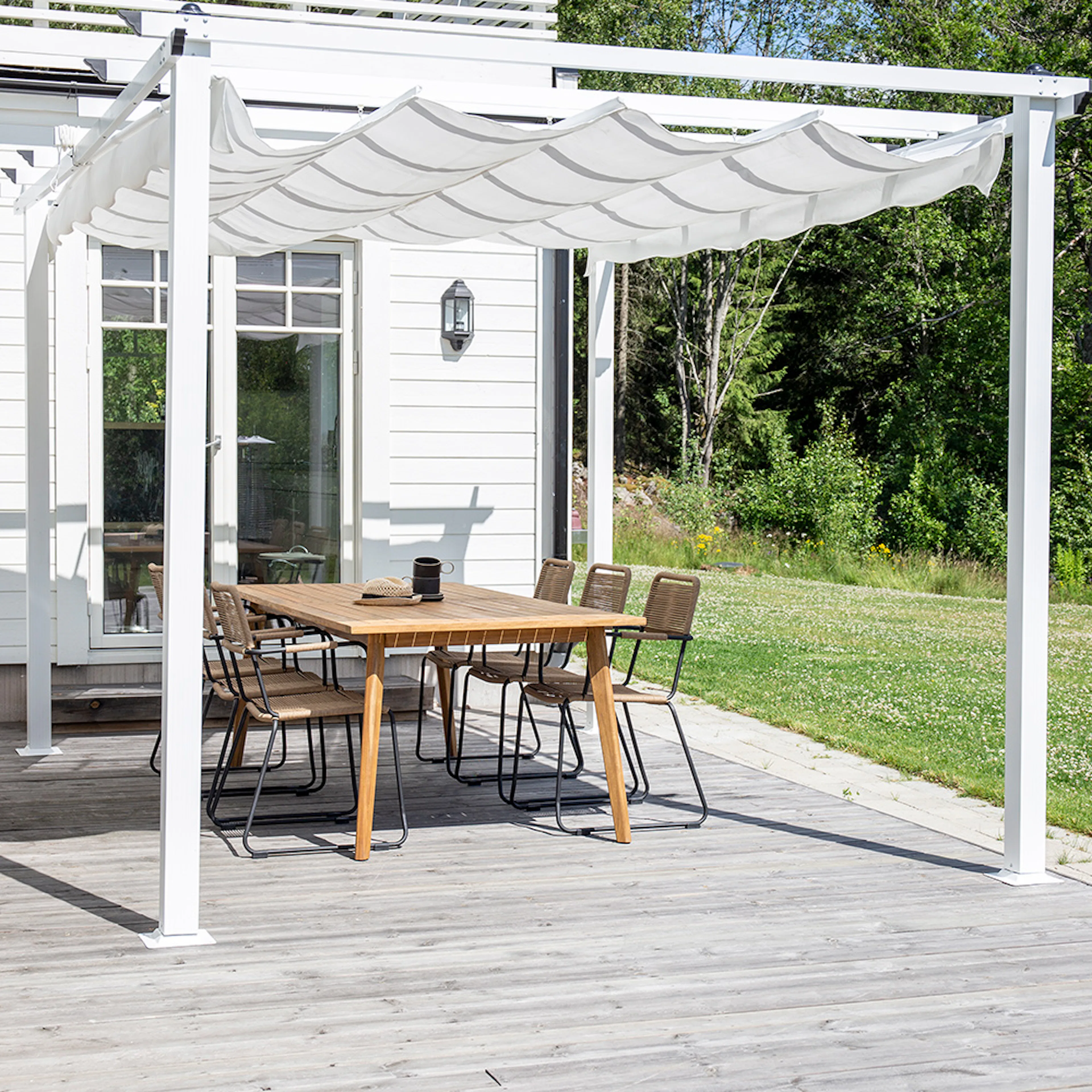 Pergola Venture Home Lazio 3,5x3,5 m för Altan