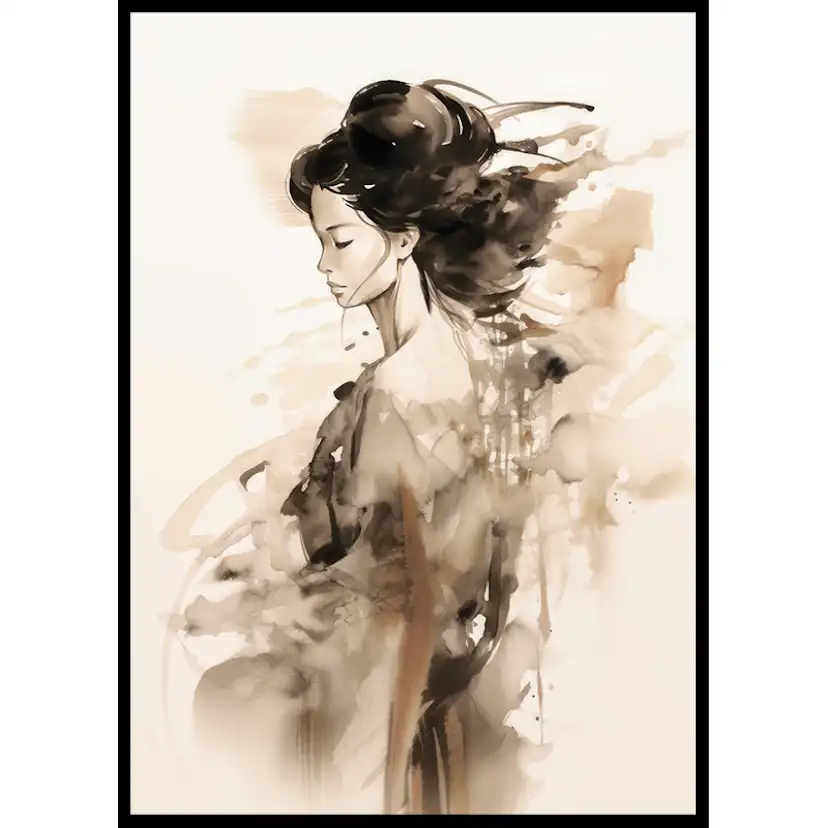 Poster Gallerix Silhouette Of A Woman No1