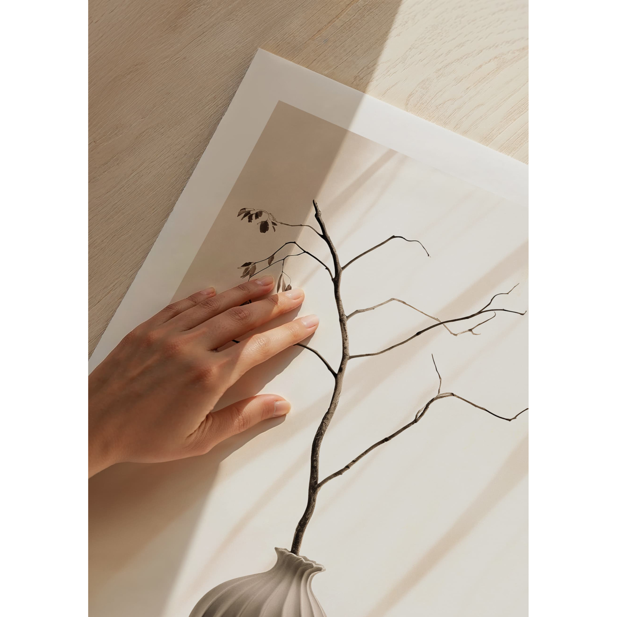 Poster Gallerix Flower Pot And Branch No1