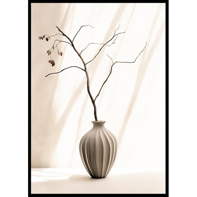 Poster Gallerix Flower Pot And Branch No1