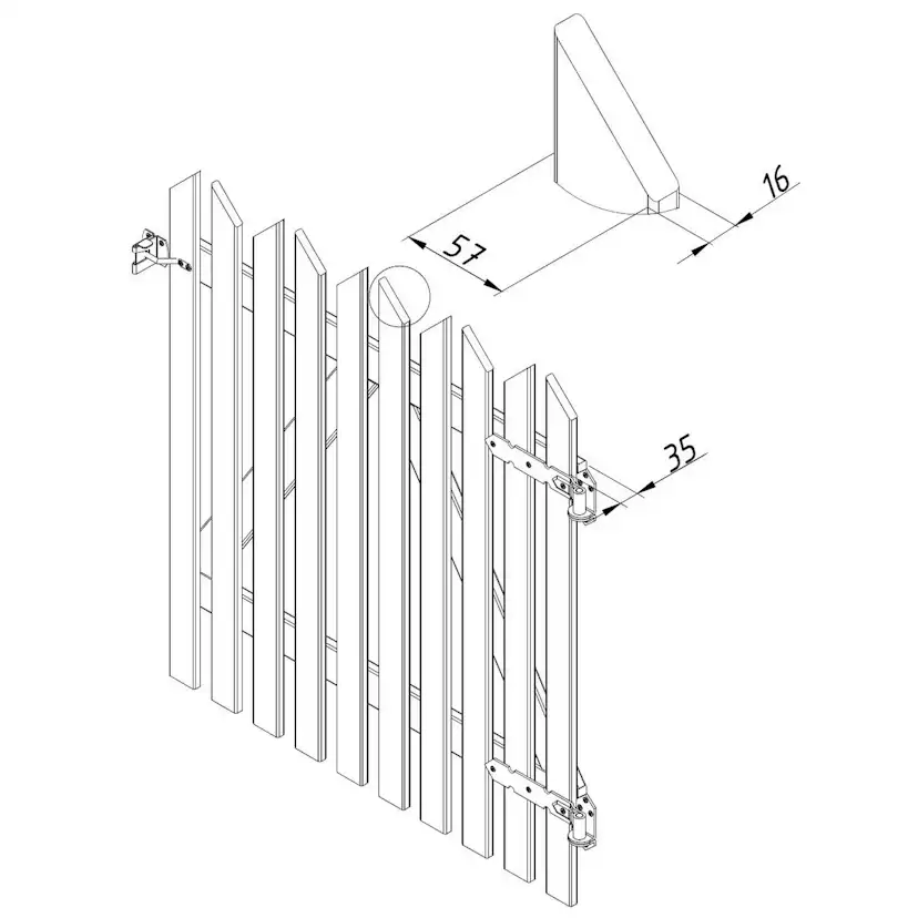 Grind Palmako Kamilla 10 90x100 cm