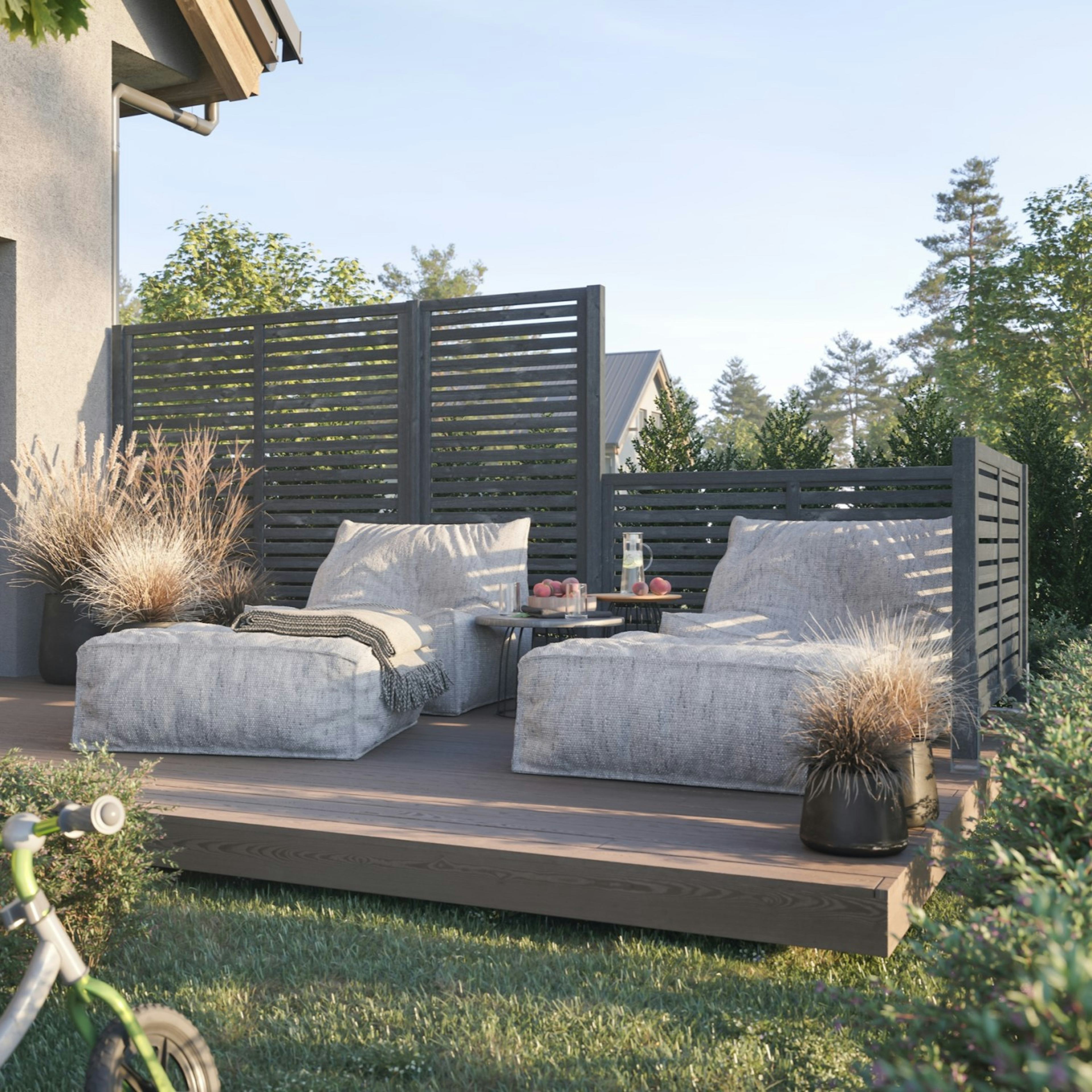 Skärm Palmako Nina4 180x90 cm