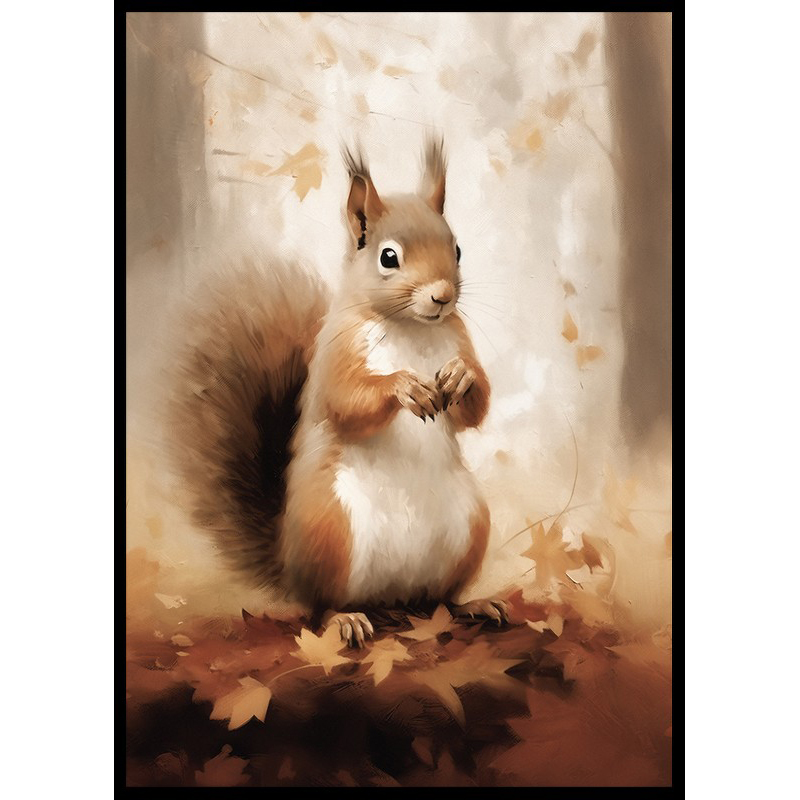 Poster Gallerix Squirrel Watercolor