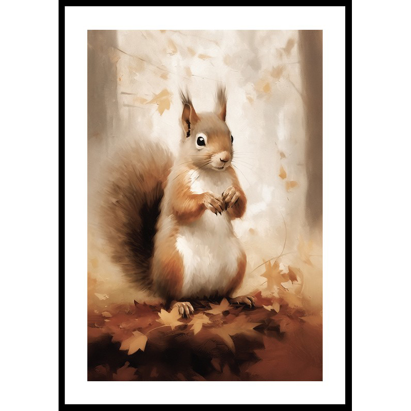 Poster Gallerix Squirrel Watercolor