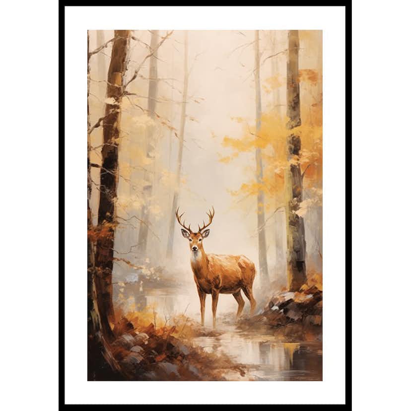 Poster Gallerix Deer In Autumn