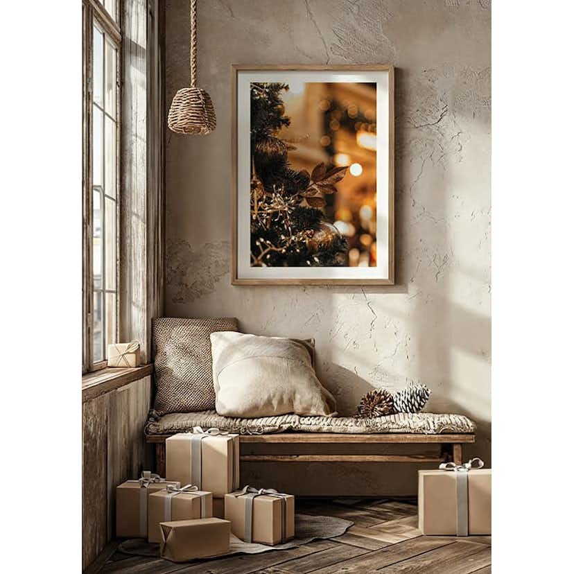 Poster Gallerix Christmas Gold Decorations