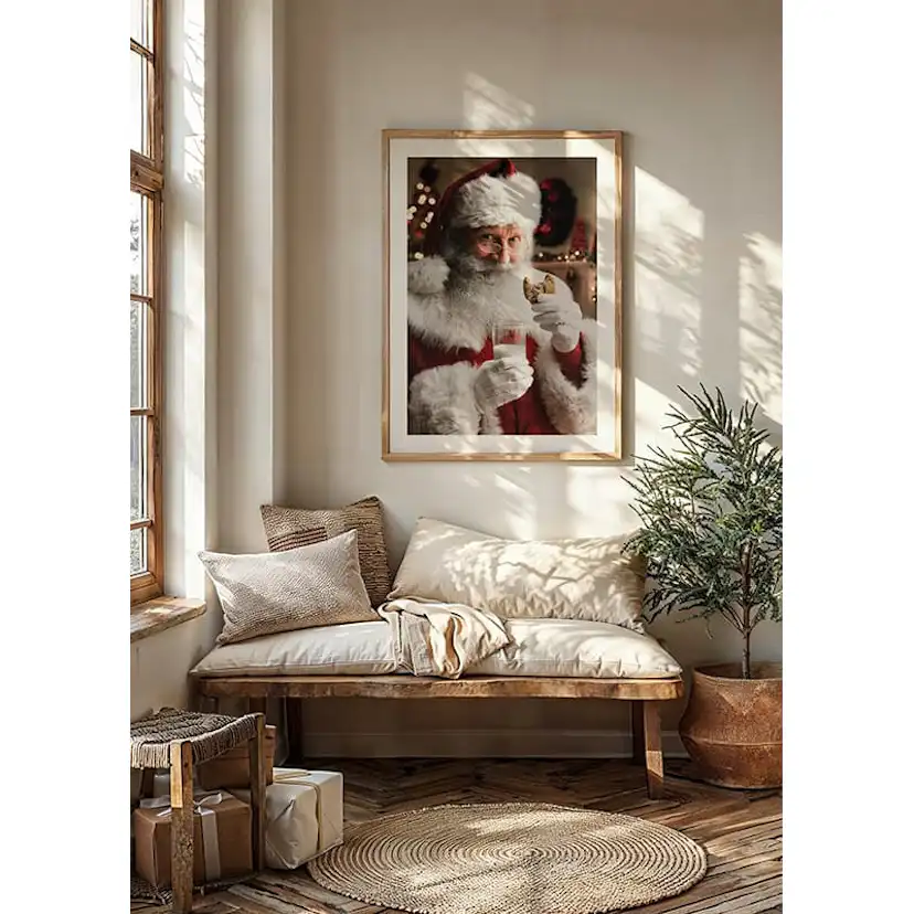 Poster Gallerix Santa Cookie And Milk