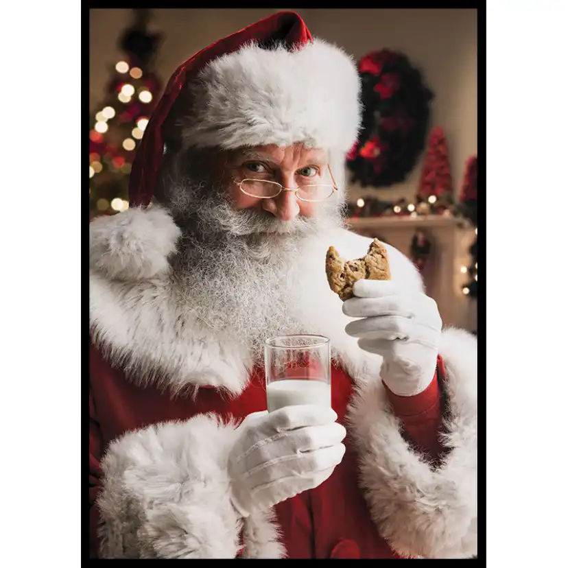 Poster Gallerix Santa Cookie And Milk