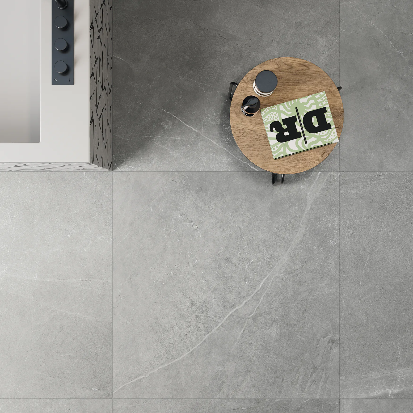 Klinker Lhådös Clash Ash 60x60 cm