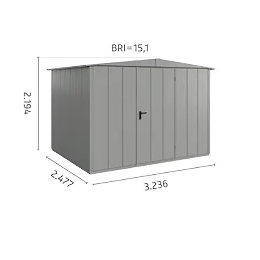Redskapsbod Hörmann Sadeltak Modern 3236x2477
