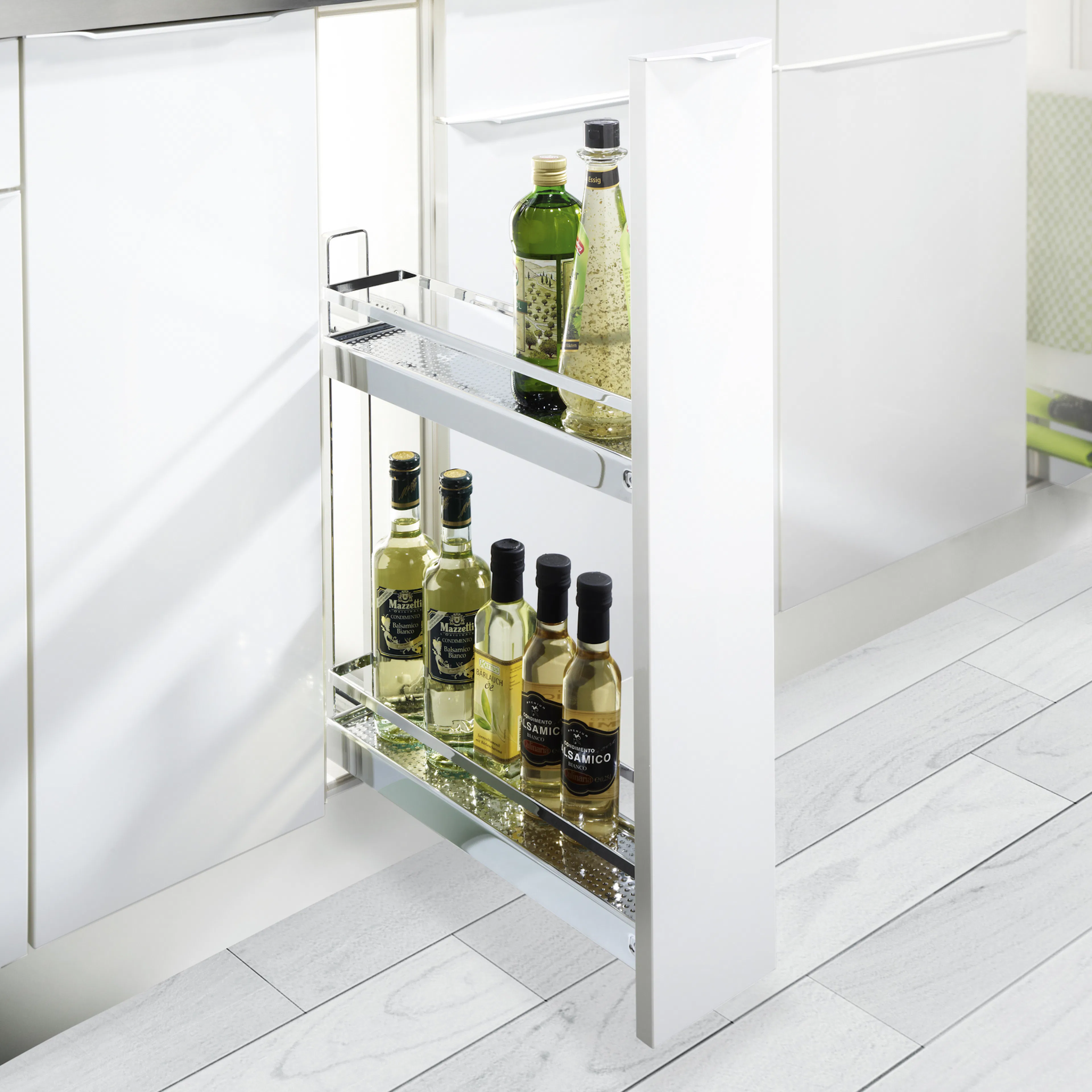 Bänkskåpsutdrag Theofils Kesseböhmer Base No.15 Arena Style 90° 481 mm 2 Hyllplan