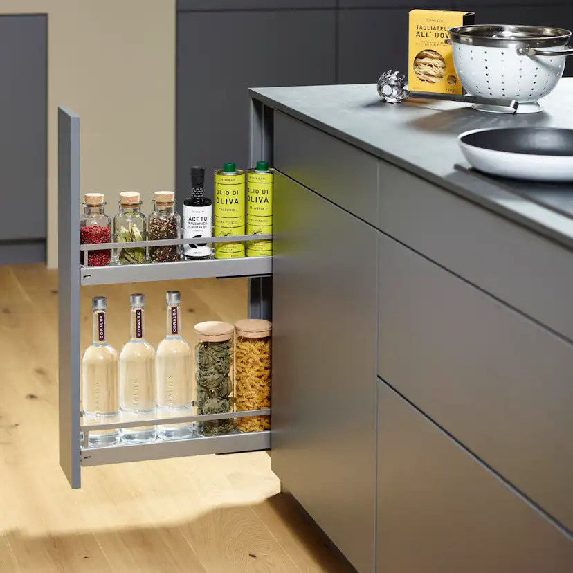 Bänkskåpsutdrag Theofils Kesseböhmer Base No.15 Arena Style Handdukshållare 481 mm