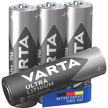 Batteri VARTA Ultra Litium LR06/AA 4-Pack