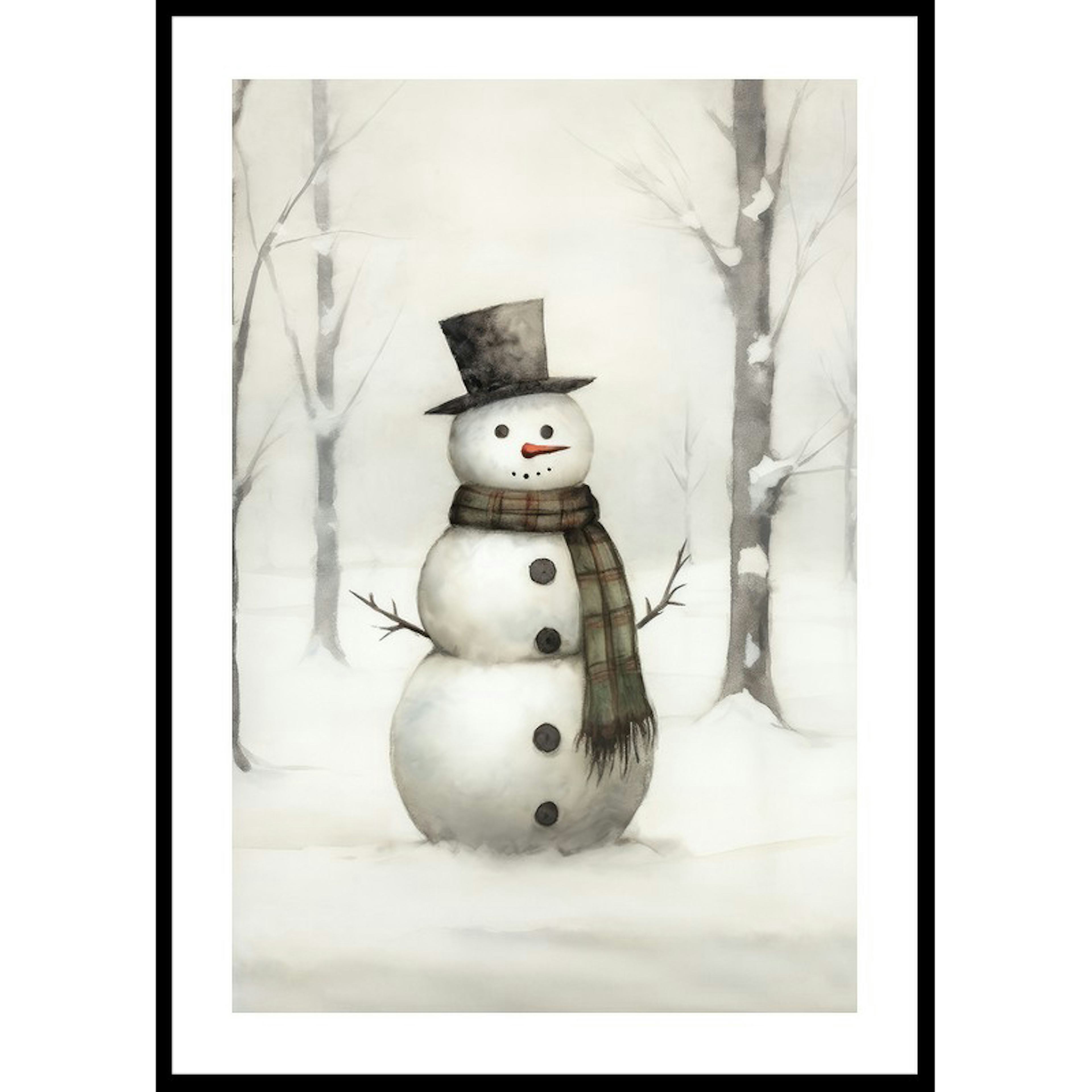 Poster Gallerix Winter Snowman