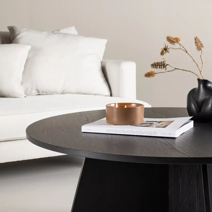 Soffbord Venture Home Bootcut Svart Runt Vardagsrumsbord