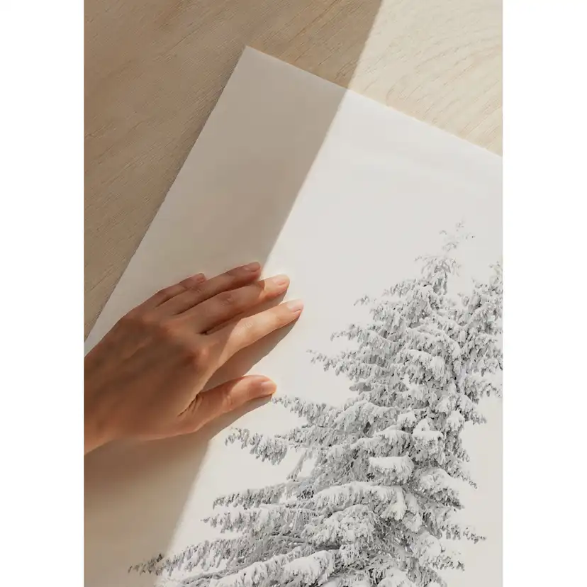 Poster Gallerix Snow Covered Pine Trees