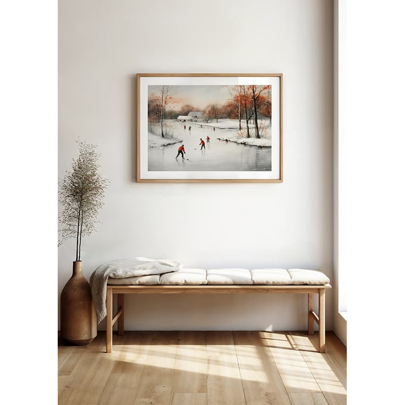 Poster Gallerix Ice Skates In Winter