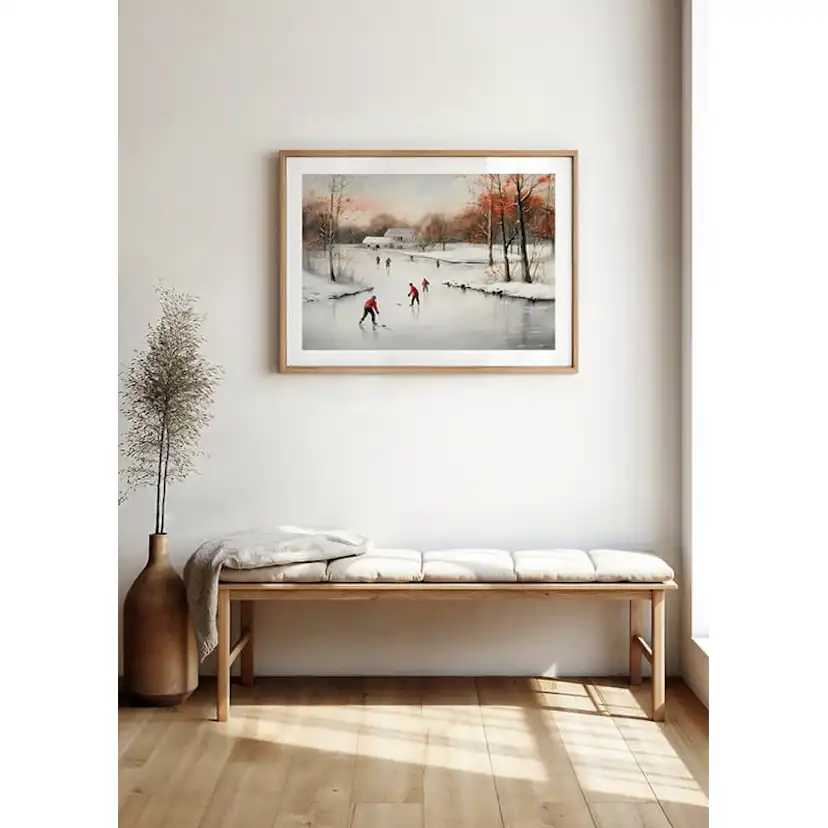 Poster Gallerix Ice Skates In Winter