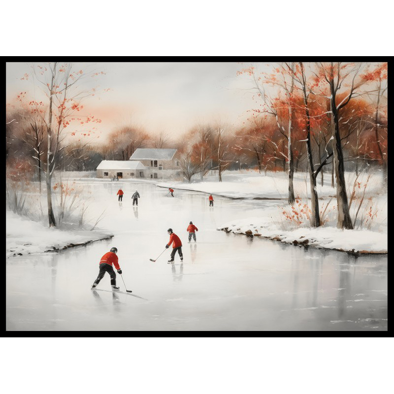 Poster Gallerix Ice Skates In Winter