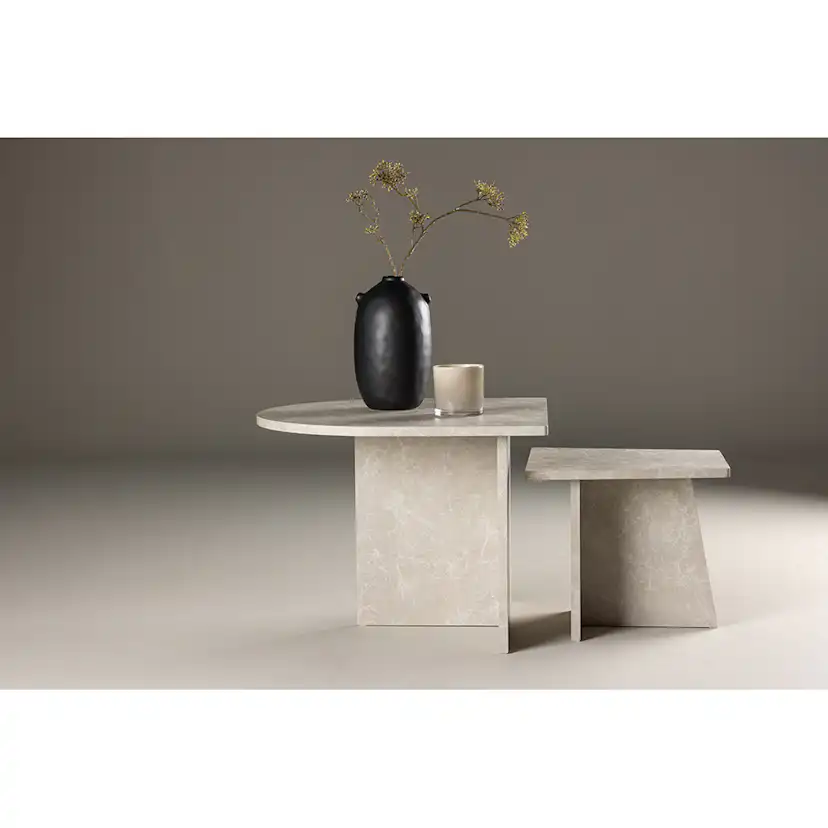 Soffbord Venture Home Sala Beige Vardagsrumsbord med Marmorlook