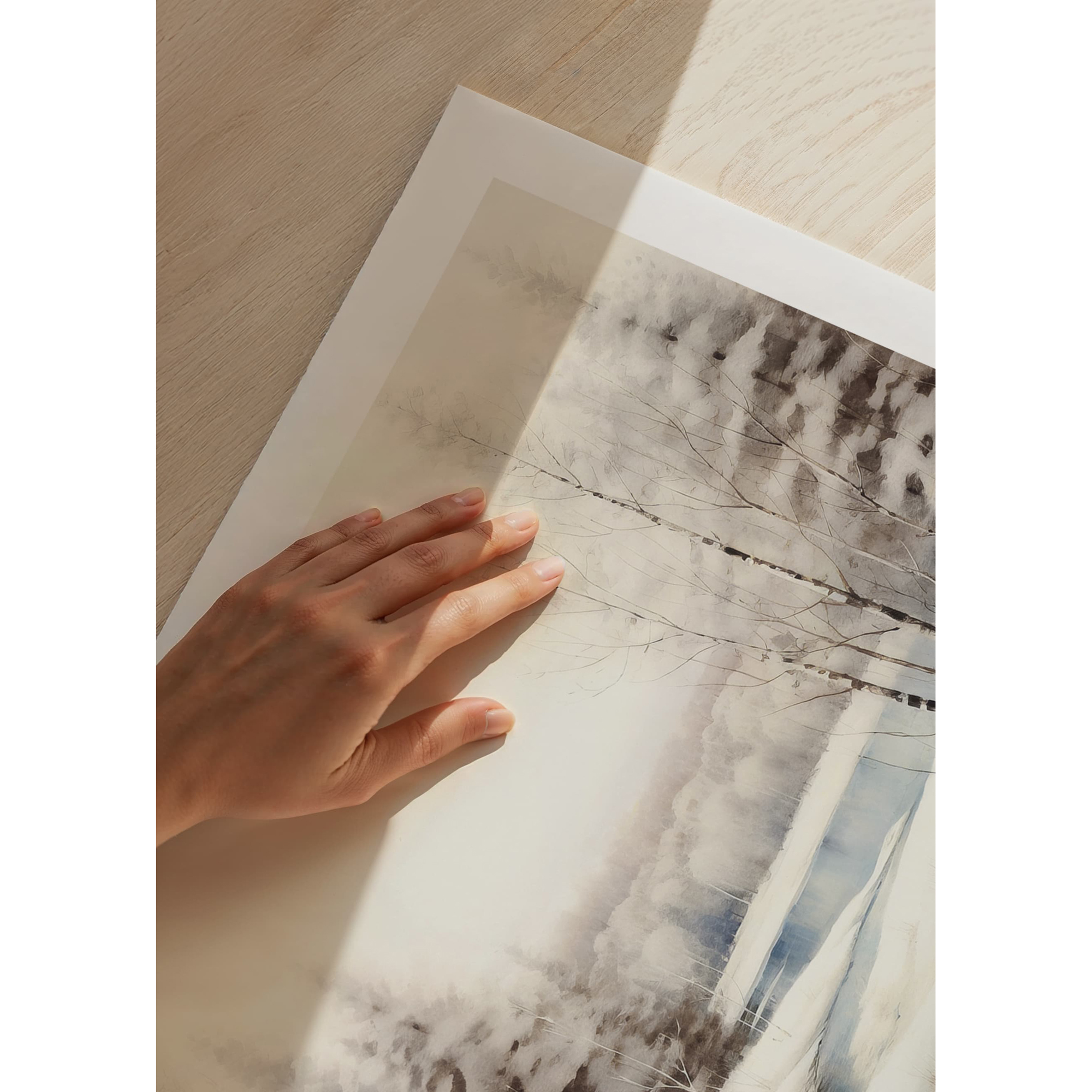 Poster Gallerix Winter Frozen Lake