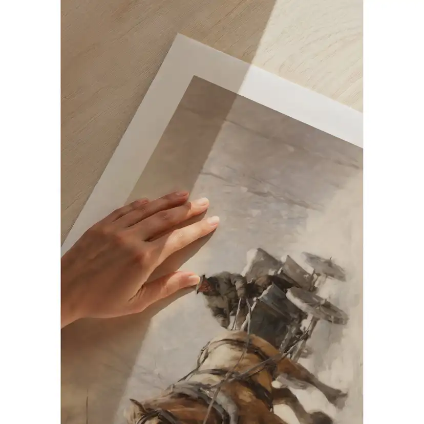 Poster Gallerix Horse And Sleigh