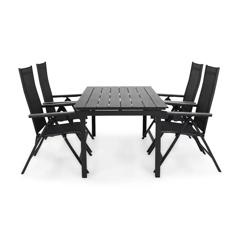 Matgrupp Comfort Garden Portland Matgrupp Utomhus 152-210x90 med 4 Monaco Light Positionsstol