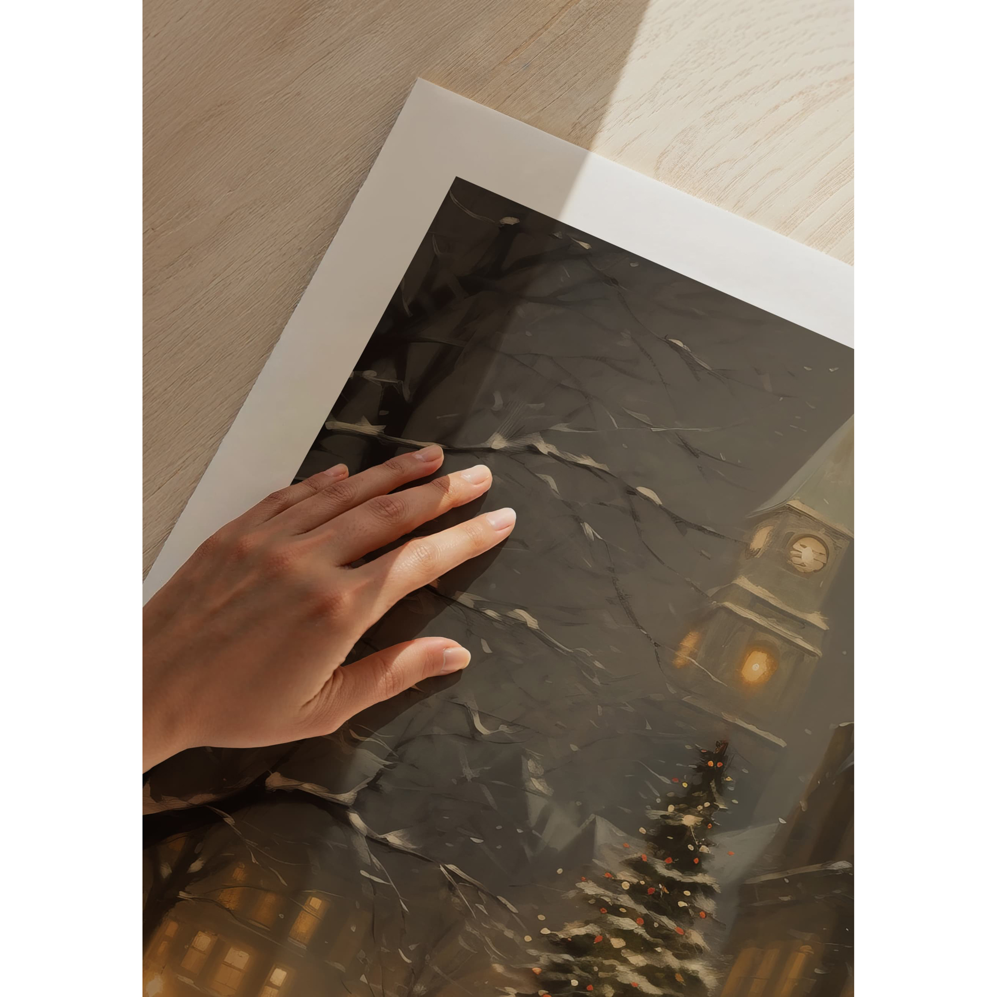 Poster Gallerix Christmas Town By Night