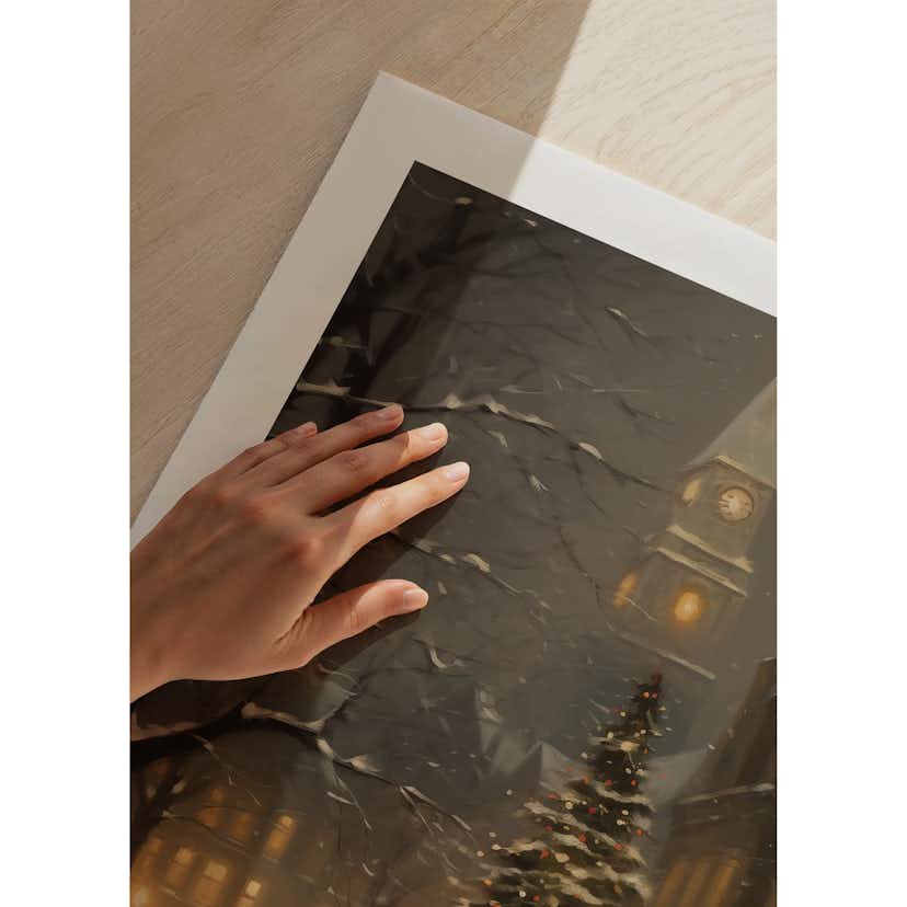 Poster Gallerix Christmas Town By Night