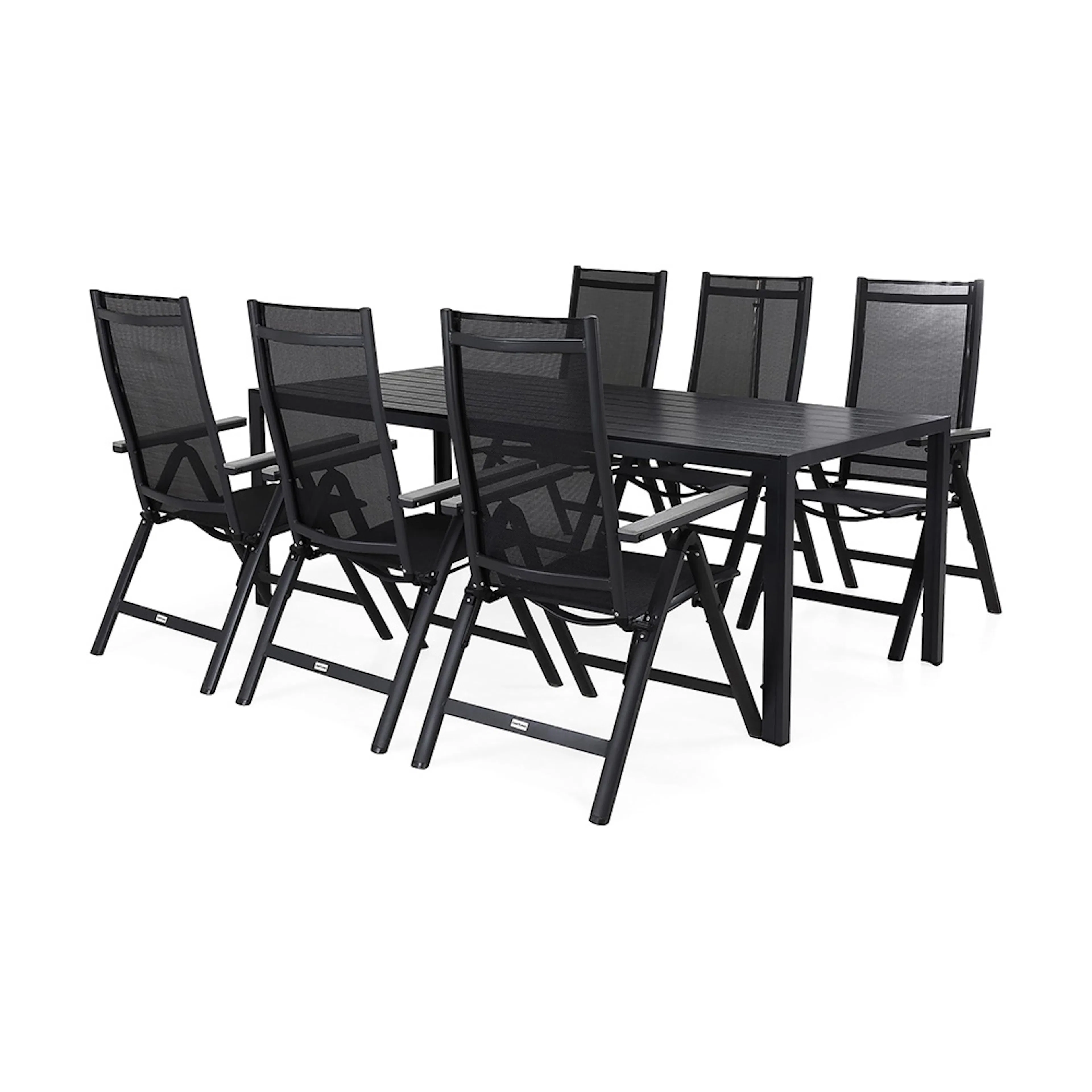 Matgrupp Comfort Garden Tunis med 6 Monaco Positionsstolar