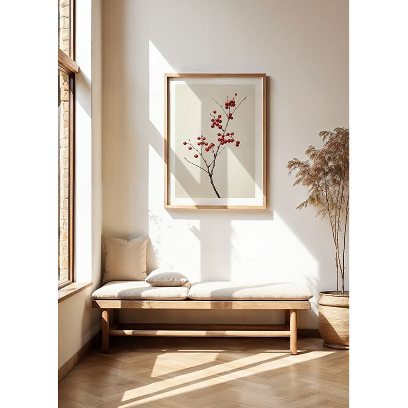 Poster Gallerix Branch And Red Berries