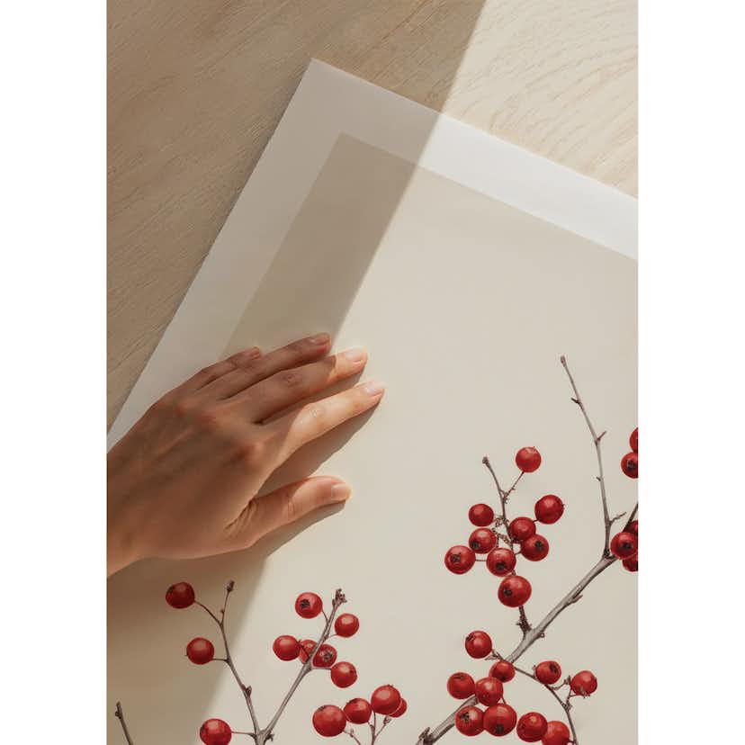 Poster Gallerix Branch And Red Berries