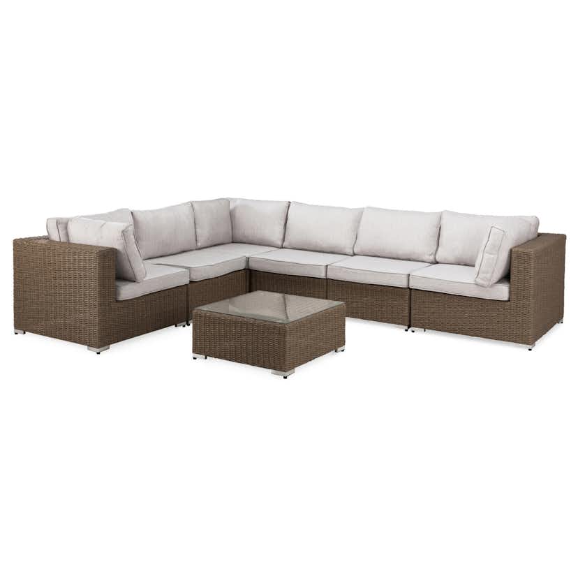 Loungegrupp deNoord Marcus 4 Brun Utomhus