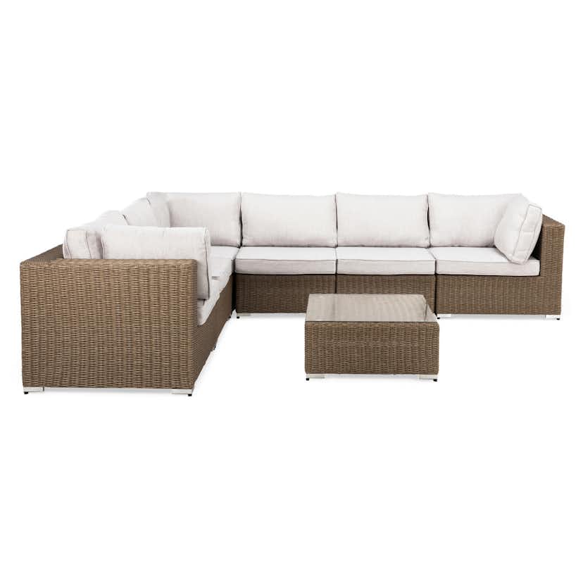 Loungegrupp deNoord Marcus 4 Brun Utomhus