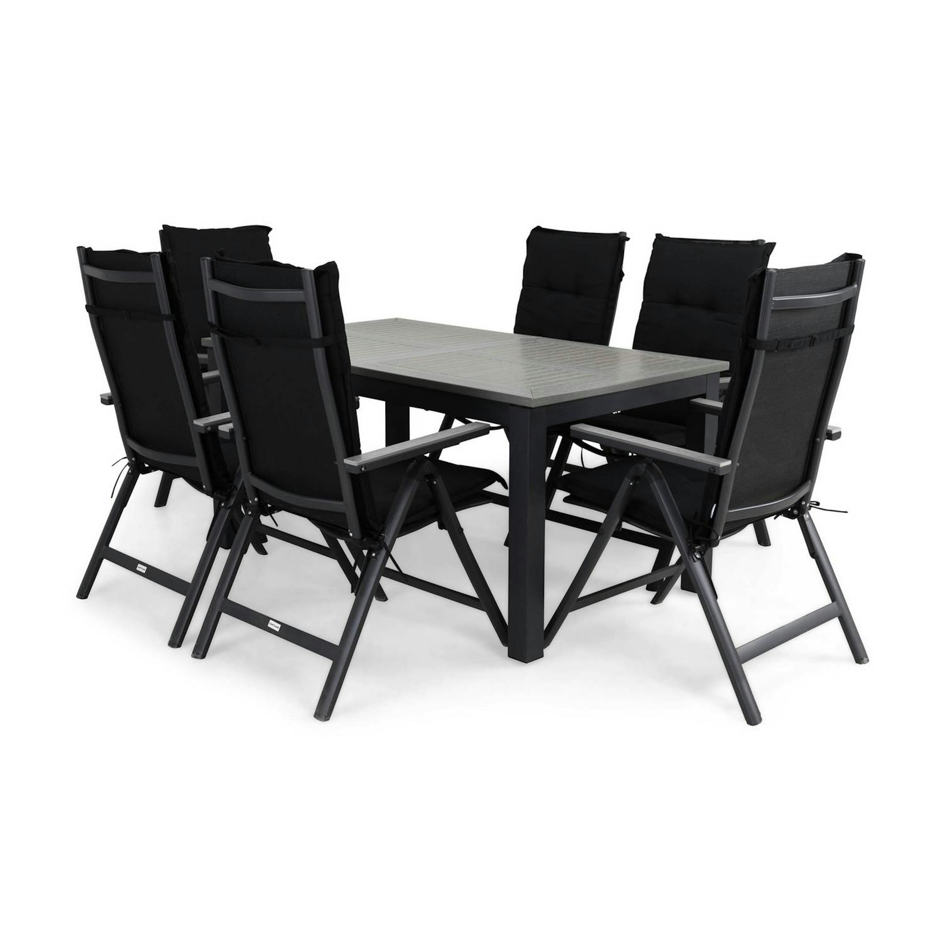 Matgrupp Comfort Garden Monaco Matgrupp Utomhus 152-210x90med 6 Monaco Light Positionsstol Dyna