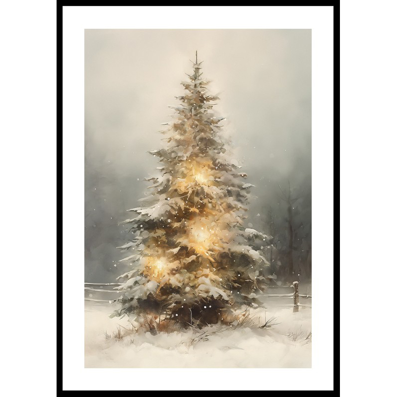 Poster Gallerix Winter Tree With Lights