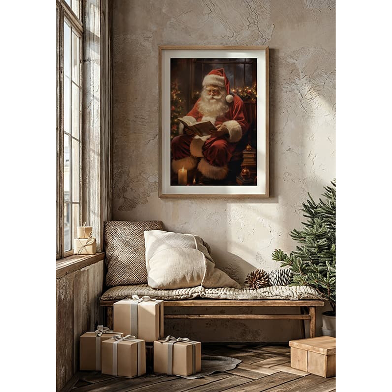 Poster Gallerix Santa Claus Reading