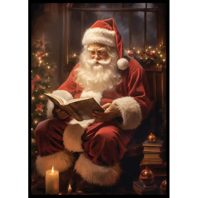 Poster Gallerix Santa Claus Reading