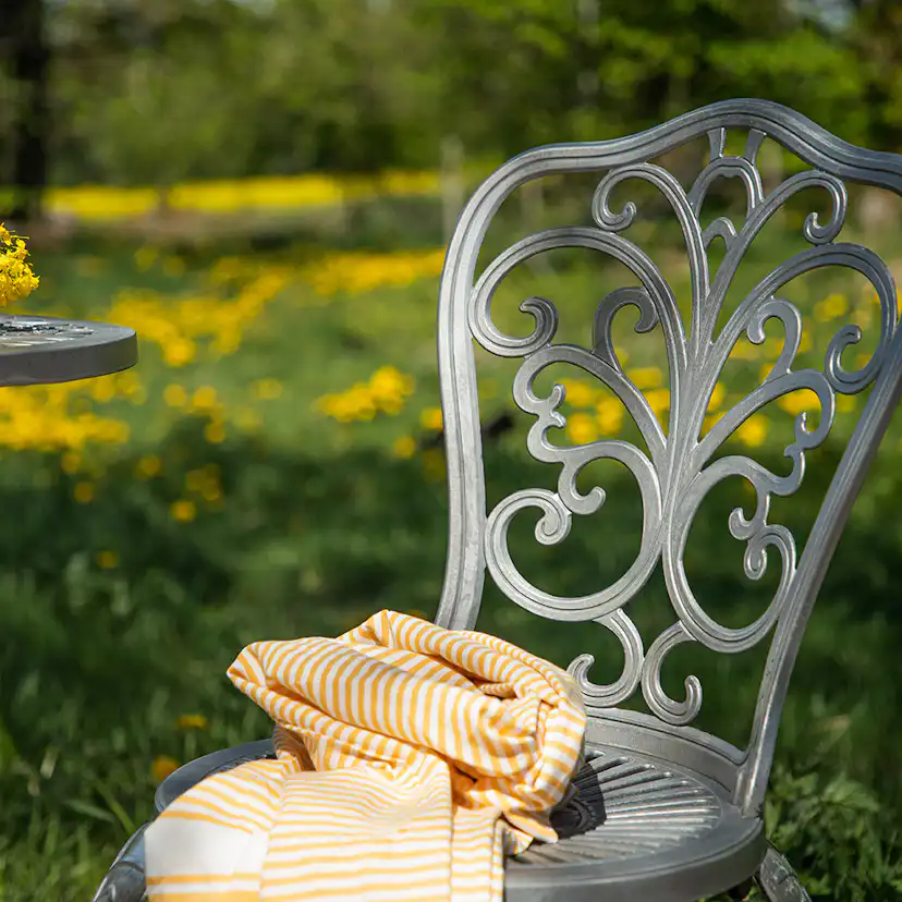 Cafégrupp Venture Home Nandin ø60 cm med 2 Trädgårdsstolar Utomhus