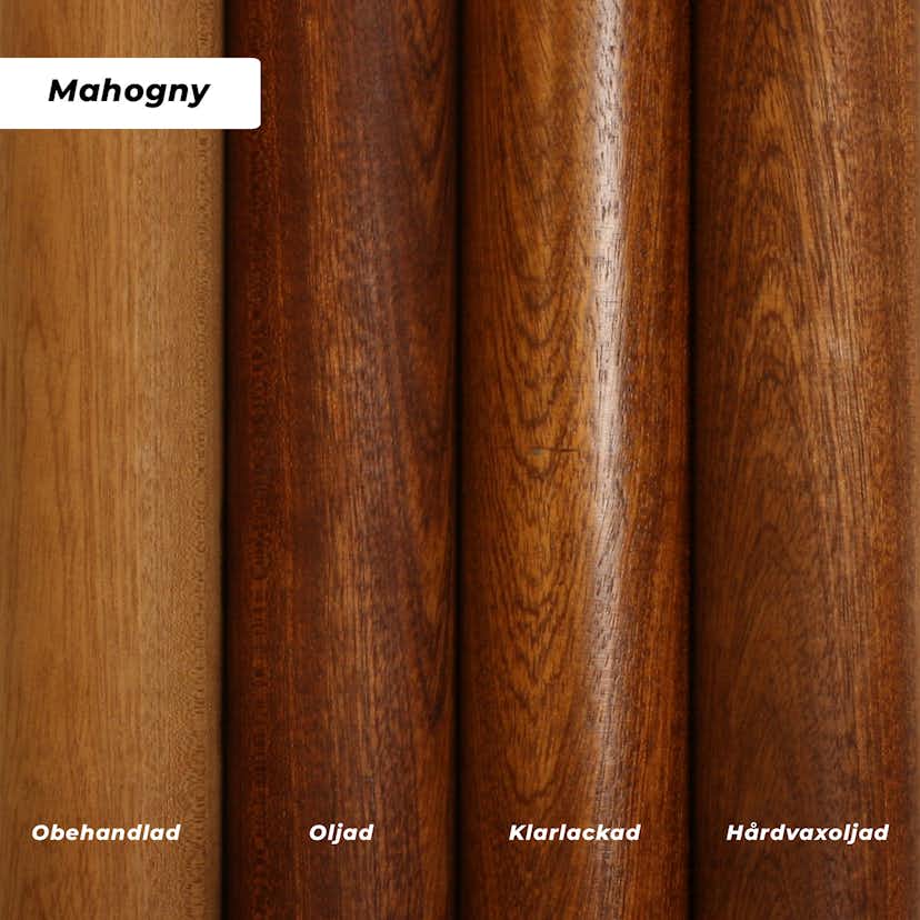 Ändknopp Herrljunga Ledstångsfabrik Svarvad K10 Mahogny