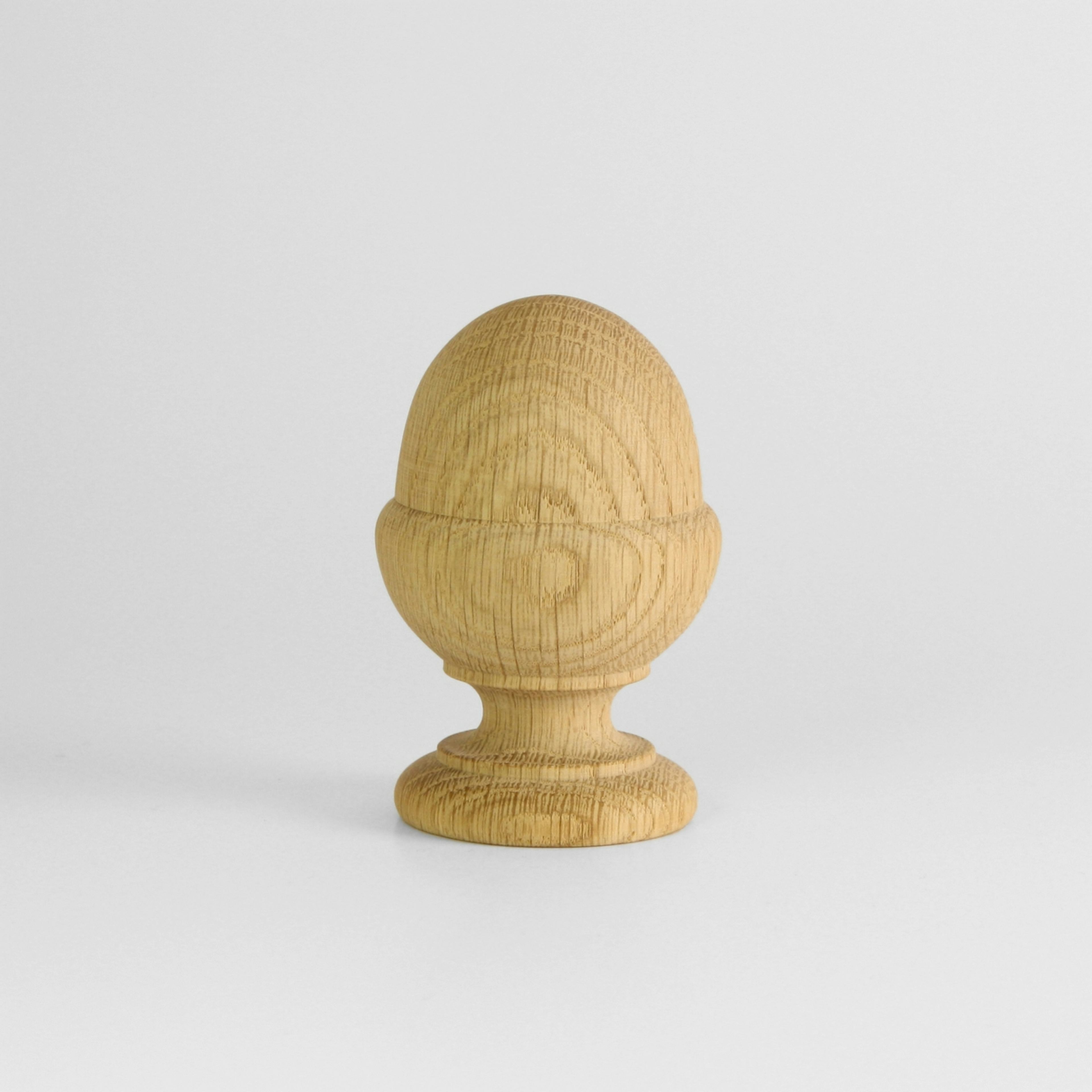 Ändknopp Herrljunga Ledstångsfabrik Svarvad K19 Ek