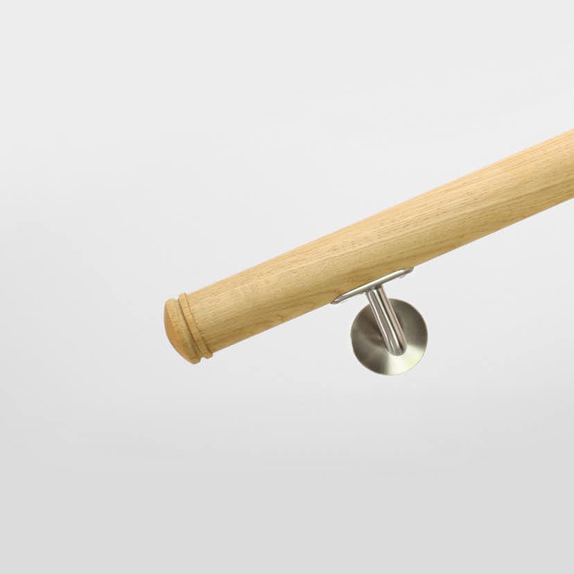 Ändknopp Herrljunga Ledstångsfabrik Svarvad K7 Ask