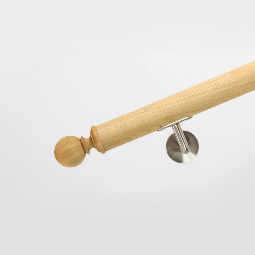 Ändknopp Herrljunga Ledstångsfabrik Svarvad K9 Björk