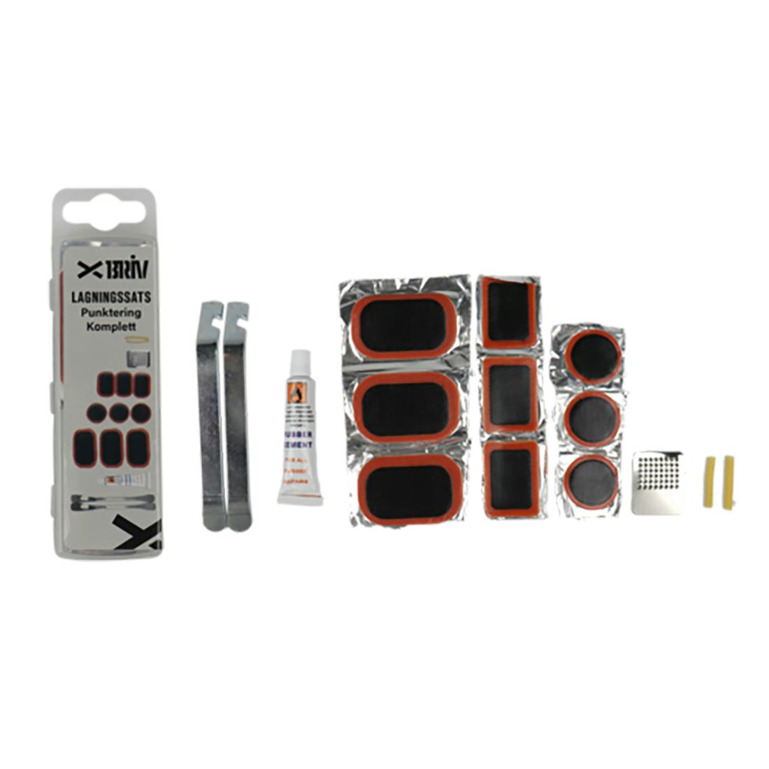 Lagningssats Briv Komplett Till Cykel Däcklagning & Reparation