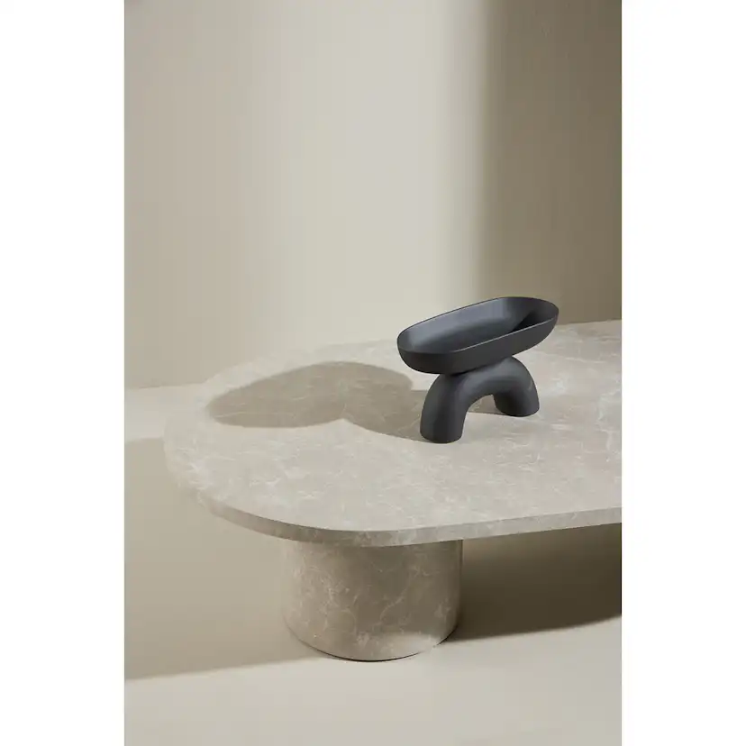 Soffbord Venture Home Narvik 32,5cm Beige Vardagsrumsbord med Marmorlook