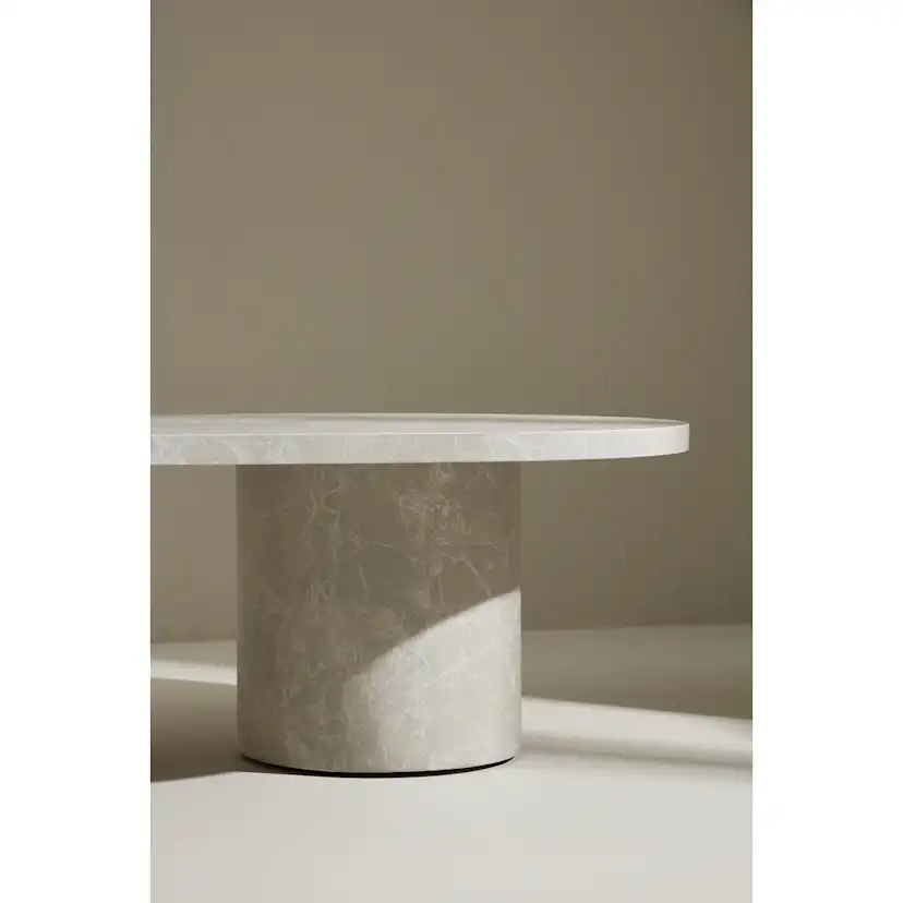 Soffbord Venture Home Narvik 32,5cm Beige Vardagsrumsbord med Marmorlook