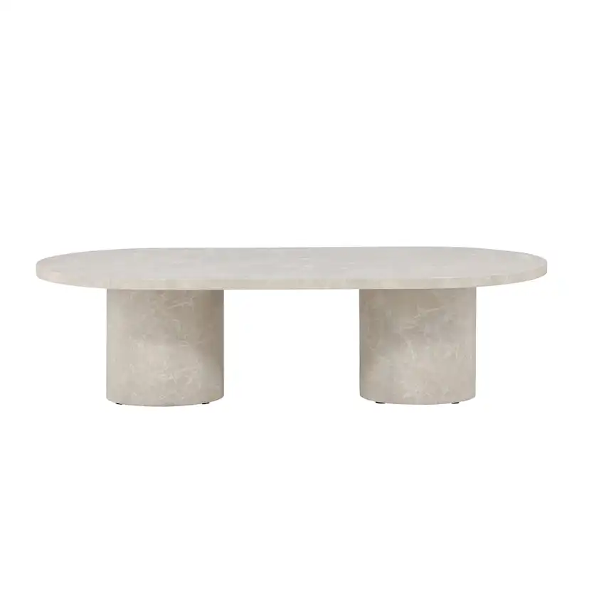 Soffbord Venture Home Narvik 32,5cm Beige Vardagsrumsbord med Marmorlook