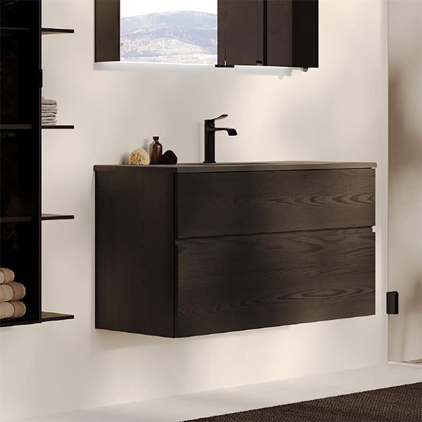 Tvättställsskåp Svedbergs Poem Ram 450 med 2 Lådor